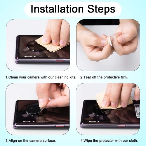 【2 Packs】 CSmart Ultra Thin Tempered Glass Camera Lens Shield Protector for Samsung Galaxy S20 Ultra, Black