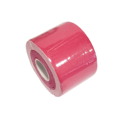 Kinesiology Tape 2" x 16' for Sports and Therapy, Reduces Inflammation, Suppresses Pain, Stimulates Muscles - Pink