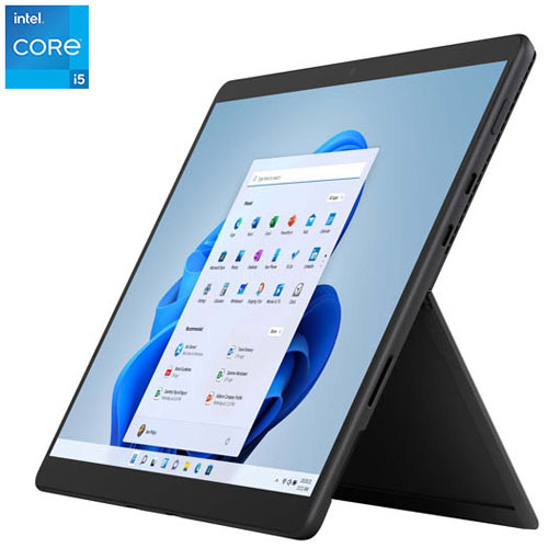 Microsoft Surface Pro 8 13" 256GB Windows 11 Tablet w/ Intel i5/8GB RAM -Graphite -Exclusive Retail Partner