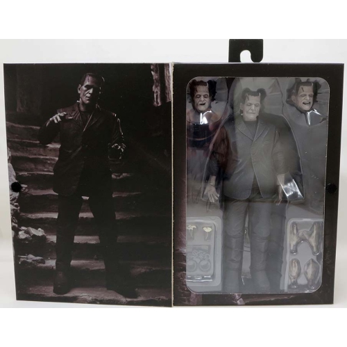 UNIVERSAL MONSTER  S 7 Inch Action Figure Ultimate - Frankenstein Black & In White