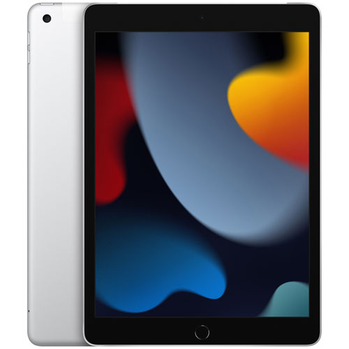 iPad 10,2 po 256 Go avec Wi-Fi et 4G LTE d'Apple offert par Rogers - Argenté