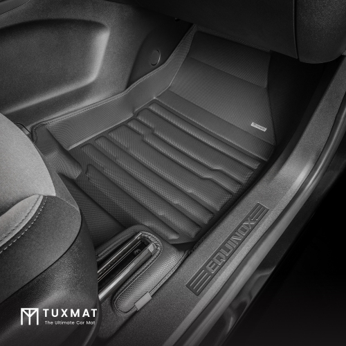Tuxmat - pour les modèles Equinox 2018-2024 de Chevrolet - Tapis d'auto sur mesure - Couverture maximale, toutes saisons, laser mesuré - cet ensemble