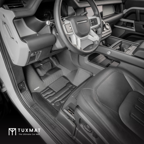 TuxMat - For Land Rover Defender 110 5-Seater 2020-2026 Models - Custom Car Mats - Maximum Coverage, All Weather, Laser Measured - This Full Set