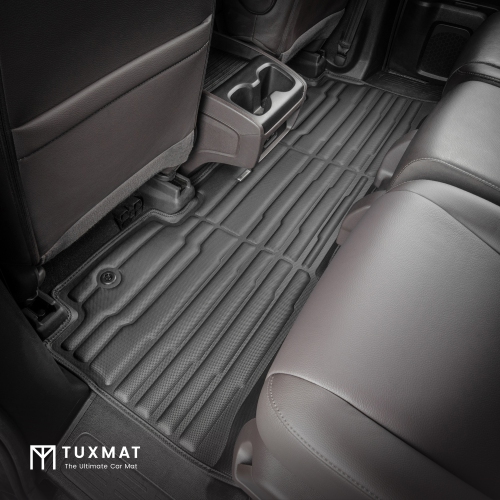 TuxMat - For Honda Odyssey 2018-2026 Models - Custom Car Mats - Maximum Coverage, All Weather, Laser Measured - This Full Set Includes 1st, 2nd and