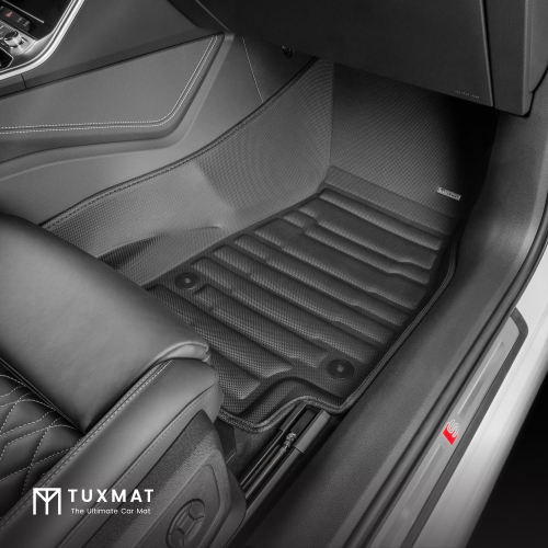 TuxMat - For Audi RS6 Avant/A6 Allroad 2020-2025 Models - Custom Car Mats - Maximum Coverage, All Weather, Laser Measured - This Full Set Includes