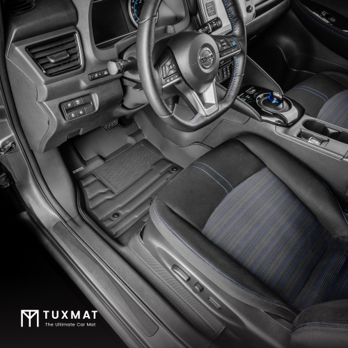 Tuxmat - pour les modèles Nissan Leaf 2018-2025 - Tapis de voiture personnalisé - Couverture maximale, toutes saisons, laser mesuré - cet ensemble