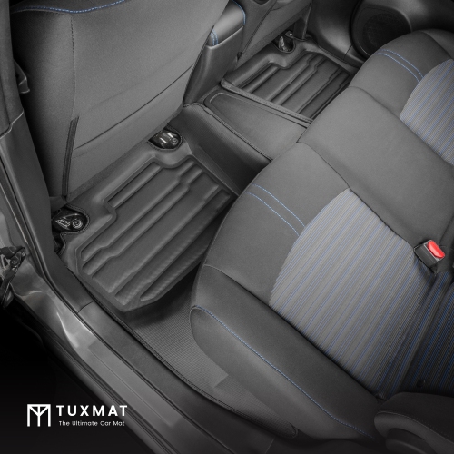 Tuxmat - pour les modèles Nissan Leaf 2018-2025 - Tapis de voiture personnalisé - Couverture maximale, toutes saisons, laser mesuré - cet ensemble