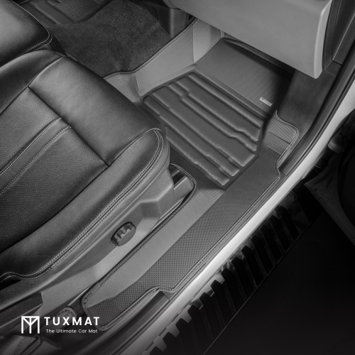 TuxMat - For Ford F150 SuperCrew 2015-2020 Models - Custom Car Mats - Maximum Coverage, All Weather, Laser Measured - This Full Set Includes 1st and