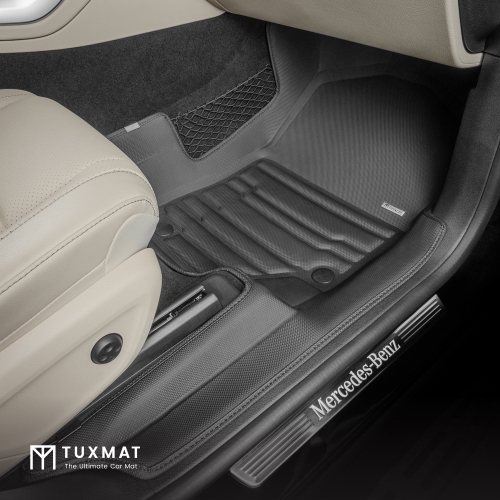 TuxMat - For Mercedes-Benz GLE 7-Seater 2020-2026 Models - Custom Car Mats - Maximum Coverage, All Weather, Laser Measured - This Full Set Includes