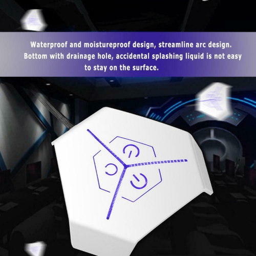 V6 Dual USB Ports Waterproof Desktop PC Case Power Supply Button Switch