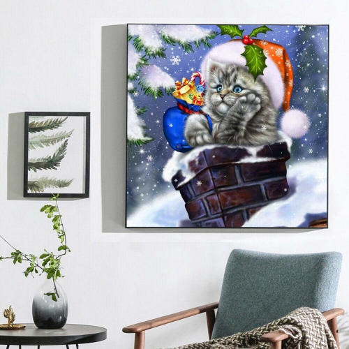 Christmas 5D DIY Full Round Drill Diamond Painting Craft Kits