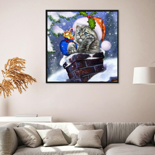 Christmas 5D DIY Full Round Drill Diamond Painting Craft Kits