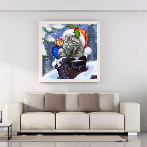 Christmas 5D DIY Full Round Drill Diamond Painting Craft Kits