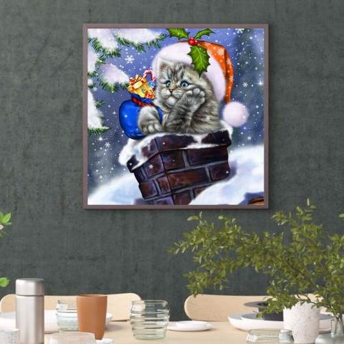 Christmas 5D DIY Full Round Drill Diamond Painting Craft Kits