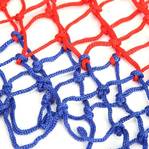 2 X All-Weather Basketball Net Red+White+Blue Tri-Color Basketball Hoop Net