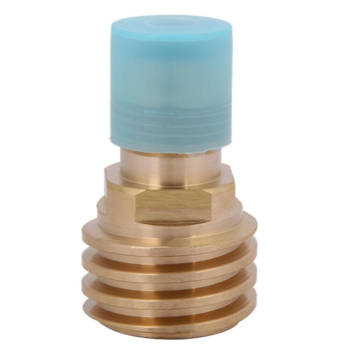Converts Propane LP TANK POL Service Valve to QCC Outlet Brass Adapter