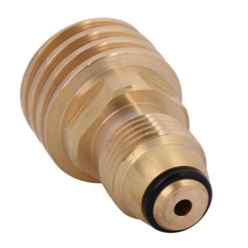 Converts Propane LP TANK POL Service Valve to QCC Outlet Brass Adapter