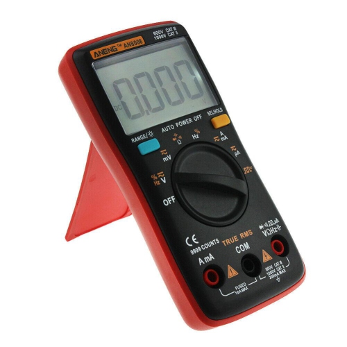 AN8008 True-RMS Digital Multimeter 9999 Counts Square Wave Voltage Ammeter