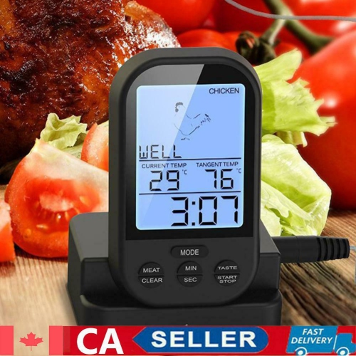 Thermomètre à distance sans fil ACL pour cuisson de viande de barbecue four de cuisine
