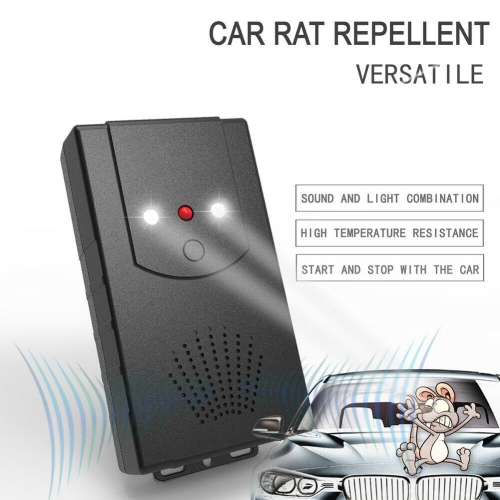 Car Ultrasonic Mouse Rat Mice Repeller 3 Modes Electronic Rodent Deterrent