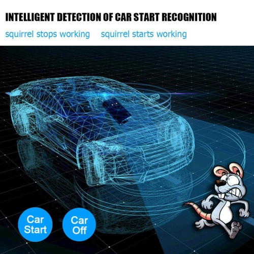 Car Ultrasonic Mouse Rat Mice Repeller 3 Modes Electronic Rodent Deterrent