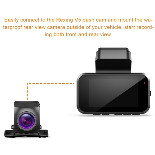Rexing Waterproof Rear View Camera for V5 Premium 4K Modular Dash Cam