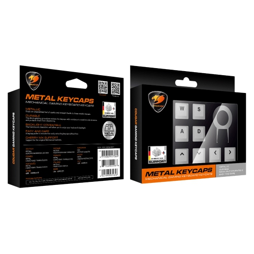 Cougar Metal Keycaps for Mechanical Keyboards