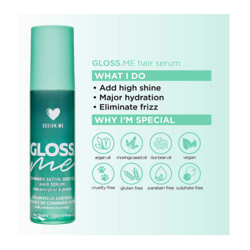 Design.ME Gloss.Me Hair Serum with Argan Oil - 80mL