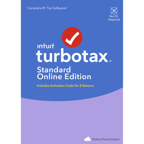 TurboImpôt Standard édition en ligne 2021 - 8 déclarations