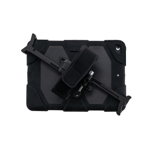 CTA Digital Adjustable Anti-Theft Security Grip with Hand Strap for 17.78-cm to 33.02-cm (13-in) Tablets - Black