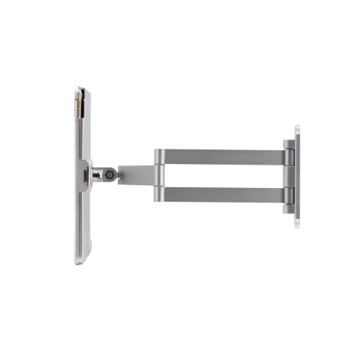 CTA Digital Articulating Wall Mounting Security Enclosure for iPad 7th and 8th Gen, iPad Air 3 and iPad Pro 10.5 - Silver
