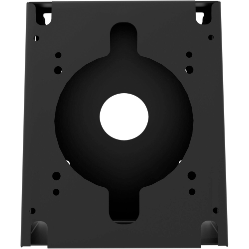 CTA Digital Premium Double VESA Wedge and Outlet/PoE Cover for Tablets with 75 x 75 and 100 x 100 VESA Standards - Black