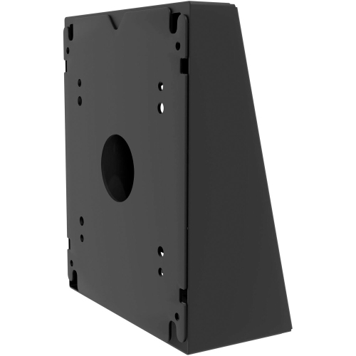 CTA Digital Premium Double VESA Wedge and Outlet/PoE Cover for Tablets with 75 x 75 and 100 x 100 VESA Standards - Black