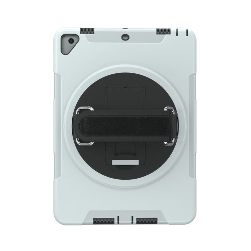 CTA Digital Protective Case with Built-in 360-degree Rotatable Grip Kickstand for iPad 7th and 8th Gen 10.2-in, iPad Air 3 and iPad Pro 10.5-in -