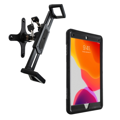 CTA Digital Protective Case with Built-in 360-degree Rotatable Wall Mount Solution for iPad 7th Gen 10.2-in