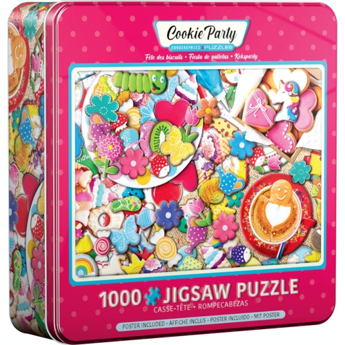 EUROGRAPHICS  1000 Piece Puzzle Tin (Cookie Party)