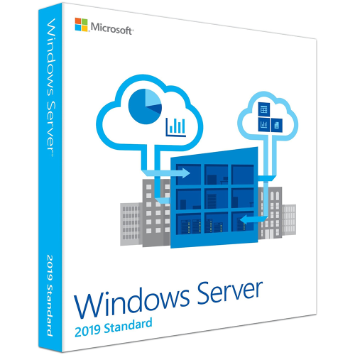 MICROSOFT  Windows Server 2019 Standard 64-Bit - License - 16 Core, 10 Client