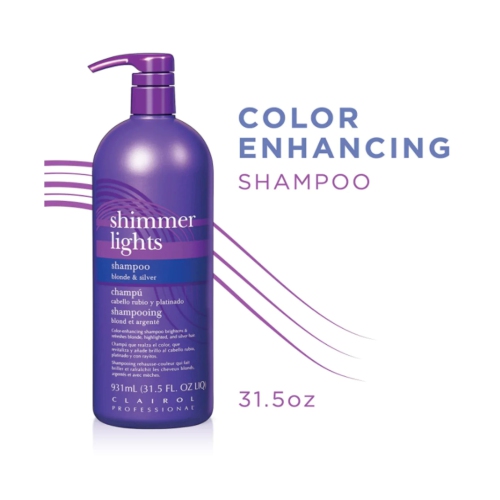 Clairol Shimmer Lights Shampoo, Blonde & Silver, 31.5oz