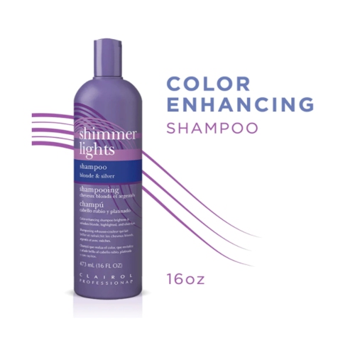 Clairol Shimmer Lights Shampoo, Blonde & Silver, 16oz