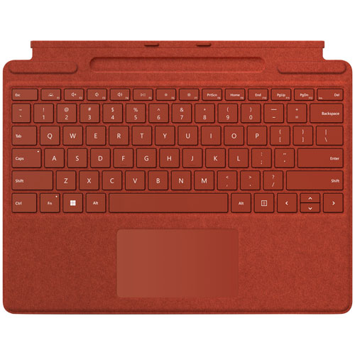 Clavier Signature pour Surface Pro de Microsoft - Rouge coquelicot - Anglais