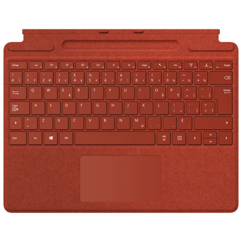 Microsoft Surface Pro Signature Keyboard - Poppy Red - Bilingual
