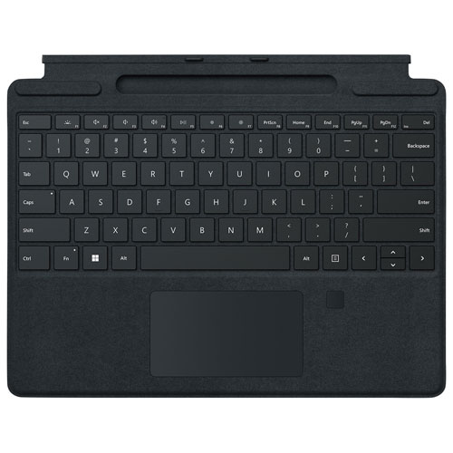 Microsoft Surface Pro Signature Keyboard with Fingerprint Reader - Black - English