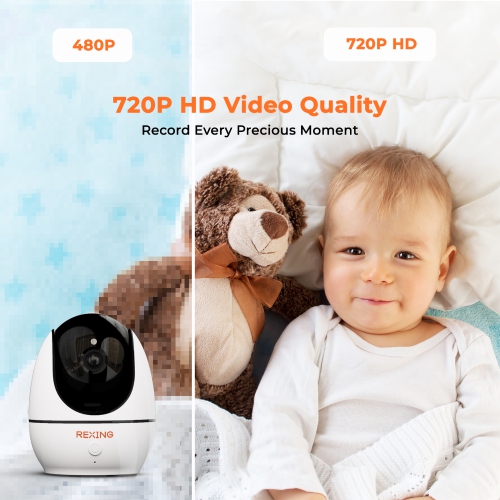Rexing BM1 AC Baby Monitor Add-on Camera with Recording Capabilities 4.5” IPS Display