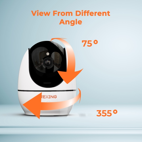 Rexing BM1 AC Baby Monitor Add-on Camera with Recording Capabilities 4.5” IPS Display