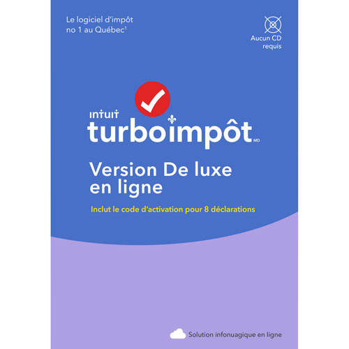 TurboTax Standard Online Edition 2021 - 8 Returns - French - Digital Download