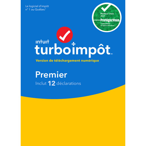 TurboTax Premier 2021 - 12 Returns - French - Digital Download