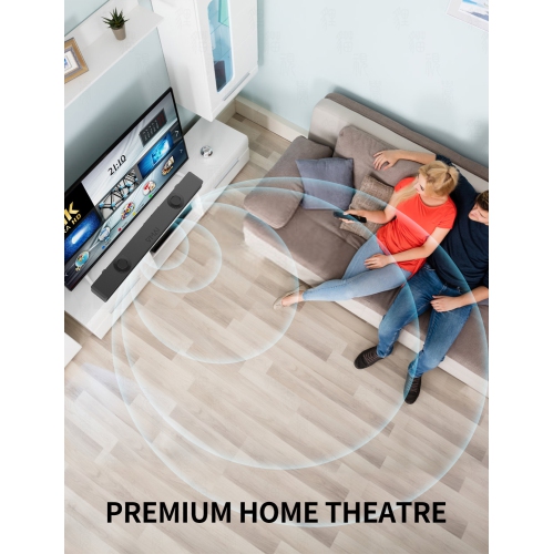 Vmai 38 Inch 2.1 Sound Bar with Dual Built-in Subwoofer for Immersive Home Theater Experience