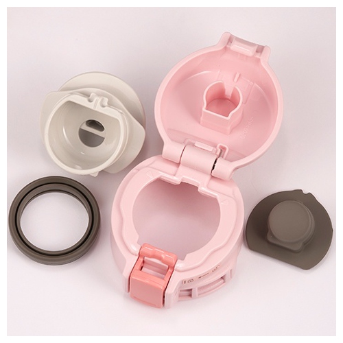 Tasse en acier inoxydable, 12 oz, rose perle