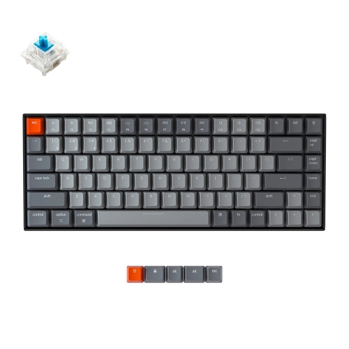 Keychron K2 V2 Wireless Mechanical Keyboard - Black - White LED