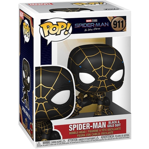Pop Marvel Spider-Man No Way Home 3.75 Inch Action Figure - Spider-Man Black & Gold Suit #911